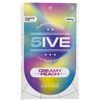 Кальянна суміш 5IVE Flavour Creamy Peach (Персиковий крем) 100g