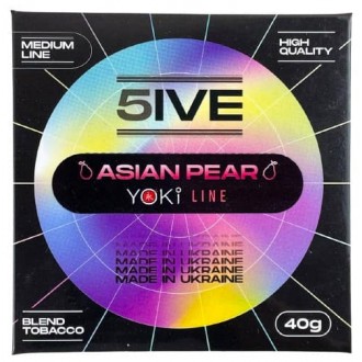 Тютюн 5IVE Medium Yoki Asian Pear (Азіатська груша) 40g