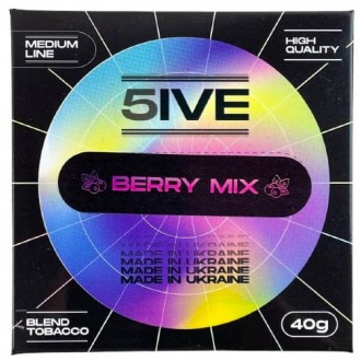 Тютюн 5IVE Medium Berry Mix (Ягідний мікс) 40g