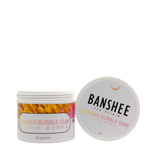 Бестабачная смесь Banshee Light Banana Bubble Gum (Банановая жвачка) (50 грамм)