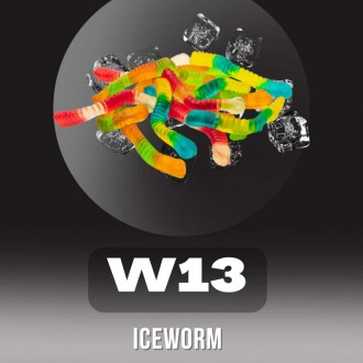 Тютюн Black&White Iceworm (Фрукти, льодяники) 40 грамів