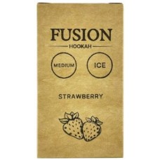 Тютюн Fusion Medium Ice Strawberry (Полуниця з льодом) (100 грамів)