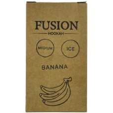 Тютюн Fusion Medium Ice Banana (Банан з льодом) (100 грамів)