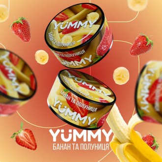 Тютюн Yummy Банан та полуниця 100 грамів